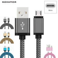 0.2M 2M Metal Micro USB Charger Cables For Xiaomi Redmi Note 5 Plus 4x Note5 5A 6A S2 redmi 6 Pro Microusb fast Charging Short