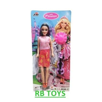 Mainan Boneka Fashion + Biola Set - Boneka Cantik dengan Perlengkapan Musik Favorit Anak 3360-C
