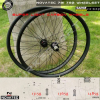 Super Light 29er Carbon MTB Wheelset 6 Bolt / Center Lock Tubeless Novatec 791 792 Sapim UCI Approved Mountain Bike Wheels