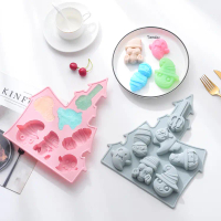 In Stock Silicone Cake Mold 7 Holes Halloween Ghost Festival Silicone Mold DIY Baking Tools Handmade
