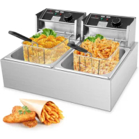 Commercial Deep Fryer - 3400W Electric Deep Fryers deep fryer electric air fryer fritöz air oven