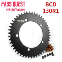 PASS QUEST 130BCD chainring 5-Claw Closed Disc Round/Oval 42/44/46/48/50/52/54/56/58/60T For SRAM RED APEX Bicycle Crankset