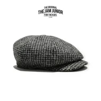 Thejam. Topi Anak Pria Wanita Newsboy cap kids wool tweed grey All Size Grey