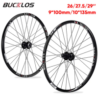BUCKLOS MTB Wheelset 26 27 5 29 Inch Bike Wheel Rims Disc Brake Mountain Bike Aluminum Alloy Quick Release Wheels Set Bike Part