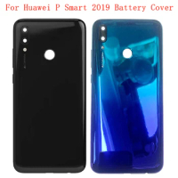 Battery Cover Rear Door Panel Housing Back Case For Huawei P Smart 2019 Battery Cover with Camera Lens Replacement Part