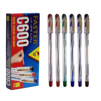 Pulpen Faster C600 / Ball Point Pen Faster C600 Hitam 0.7mm