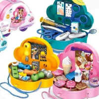 Mainan Edukasi Anak Tas Backpack Selempang Set Car Peran Dokter Masak Tool Mobil