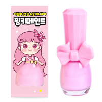 【I’m Pinky】可撕安全無毒指甲油-C02草莓牛奶(水性無毒可剝式指甲油 安全使用)