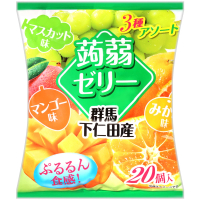 【mama】綜合蒟蒻果凍-葡萄&amp;芒果&amp;橘子(16公克 x20入/袋)
