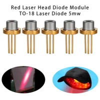 1/2/5/10pcs High Quality 650nm 2.2V High Power DIY Lab TO-18 Laser Diode Burning Infrared Red Laser Head Diode Module
