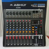 AUDIO MIXER ASHLY AX8N/AX 8N ( 8CH FULL )USB,MP3,BLUETOOTH