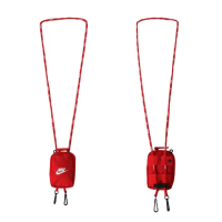【NIKE 耐吉】配件小包-隨身包 零錢包 掛繩 證件套 紅(N1010974692OS)