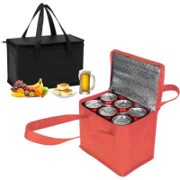 Portable Lunch Cooler Bag Folding Insulation Picnic Ice Pack Food Thermal Bag Drink Carrier Insulated Bags Food Delivery Bag