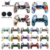 DATA FROG Silicone Cover for PS5 Controller, Anti-Slip Skin Protection Case, Gamepad Accessories, Playstation 5