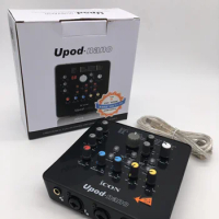 ICON upod nano 16-bit 48kHz 2 mic inputs/1 guitar input, 2 outputs USB recording interface with +48V phantom power supply