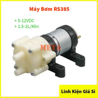 Máy Bơm 12V, RS385 5-12VDC Siêu Khỏe (1.5-2L/Min)