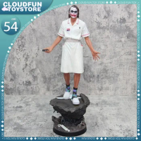 1/4 Series Dc Heath Ledger Nurse Uniform Joker Figure Joker Standing Scene Model Handmade Ornament 54cm Gk Resin Statue Toy Gift