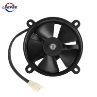 For ATV Quad Go Kart Buggy Motocross 150cc-250cc 12V Motorcycle Accessories Oil Cooler Motorcycle Cooling Fan Engine Radiator
