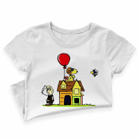 Cute Snoopy Peanut Up Balloon House Beagle Dog Cartoon Anime Kemeja T Shirt Lelaki Murah Perempuan B