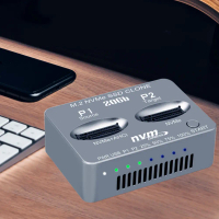 Dual-Bay NVME Docking Station USB3.2 Type C External Hard Disk Box Gen2X 20Gbps Solid Disk Case M/B