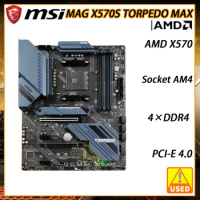 X570 AM4 Motherboard MSI MAG X570S TORPEDO MAX DDR4 128GB PCI-E 4.0 M.2 SATA III USB3.2 ATX