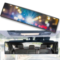 Car Rear Mirror Wide-angle Rearview Mirror 300mm 12" 270mm 11.6"Wide Convex Curve Panoramic Interior Rear View Anti-glare Mirror