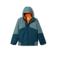【Columbia 哥倫比亞】男童-Bugaboo™防水鋁點保暖兩件式外套-孔雀藍(UWB10370PC/HF)