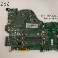 DAZAAMB16E0 mainboard For Acer aspire E5-575 Laptop motherboard with i3-7100u CPU Test ok 100% original