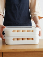 冰箱雞蛋收納盒塑料透氣保鮮廚房家用雞蛋冷凍盒長方形24格帶蓋1入