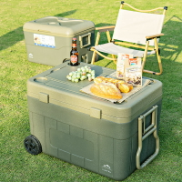 免運 夏天保溫 保溫箱 保溫箱商用擺攤食品保鮮冰桶戶外露營野餐帶輪拉桿海釣冰塊冷藏箱