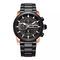 Alexandre Christie Jam Tangan Pria Alexandre Christie Chronograph AC 6562 MC BBRBA Men Black Dial Bl