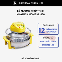 Lò nướng thủy tinh Khaluck Home KL-658 - 1300W - 11L - hẹn giờ - bảo hành 12 tháng toàn quốc