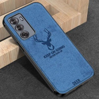 Case Deer FOR Oppo Reno 12 / Reno 12 Pro Softcase Jeans Canvas Texture Cloth
