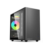 【AITC 艾格】KINGSMAN eLf ARGB電腦電競機殼 ITX/M-ATX 迷你機箱 黑(含ARGB風扇*3)