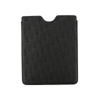 【DIOR】CD黑色防刮牛皮素面LOGO款IPAD 套