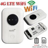 H803 4G Lte WiFi Router Wireless 150Mbps Hotspot with SIM Card Slot Chip Portable Modem 2100mAh Mini Mobile Hotspot Plug&amp;Play