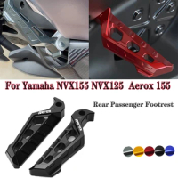 Motorcycle Accessories Rear Passenger Footrest Foot Rest Pegs Rear Pedals anti-slip pedals for Yamaha NVX155 NVX125 Aerox155 NVX