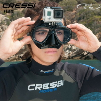 【限時免運】cressi 潛水鏡 水肺深潛面鏡 可安裝gopro潛水面鏡 潛水裝備