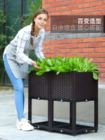 陽臺蔬菜種植箱屋頂種菜盆架子多層長方形塑料槽家庭神器樹脂香菜