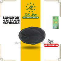 Peci Songkok H.M. Sanusi Cap BB Bulan Bintang Mas Hijau ORI Khas Santri Banten - Murah Terjangkau Be