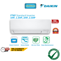 Daikin Inverter Air Conditioner 1HP 1.5HP 2.0HP 2.5HP Aircond Penghawa Dingin Air Cond  Air cooling 