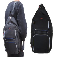 【OverLand】胸背包小容量主袋+外袋共四層防水尼龍布內水瓶固定可加大