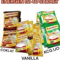 ORIGINAL!! ISI 40 ~ SBM ~ENERGEN COKLAT / ENERGEN VANILA / ENERGEN KACANG HIJAU SACHET Cokelat Drink