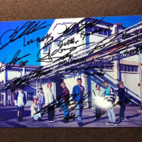 hand signed SJ Super Junior autographed group photo TIME SLIP 5*7 19P2