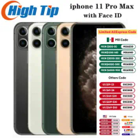 Unlocked Apple iPhone 11 Pro Max 64GB 256GB 512GB ROM Smartphone A13 Bionic Chip 6.5" Screen 12MP Face ID 11 pro max Cell Phone