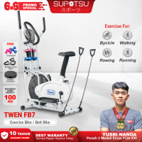 TWEN FB7 Sepeda Statis Alat Fitness Orbitrack Fan Bike Multi Fungsi