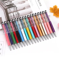 10/20pcs 2 In 1 Crystal Stylus Pen Capacitive Touch Screen Diamond Ballpoint Pen For IPhone 13 14 Ipad Samsung Huawei tablet pc