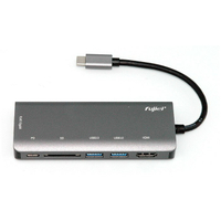 fujiei USB 3.1 Type C 6合1轉換器  Giga、TypeC、USB3.1X2、SD、HDMI