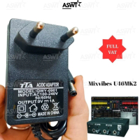 Sạc nguồn 9V 500ma / 1A cho soundcard Mixvibes U46MK2 / U46 MK2 - FULL VAT , adapter Mixvibes 9v TTA