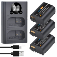 2280mAh BLK22 Battery for Panasonic DMW-BLK22 LUMIX DC-S5 DC-S5K and LED Dual Charger